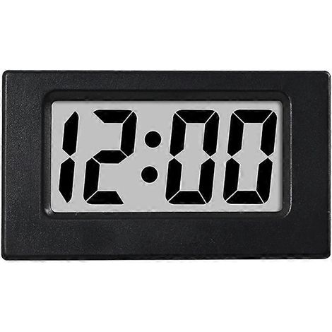 Mini-Dreieck-LED-Uhr, digitaler Wecker, Tischuhr für Zuhause, Büro oder Schlafzimmer, schwarz (1/5)