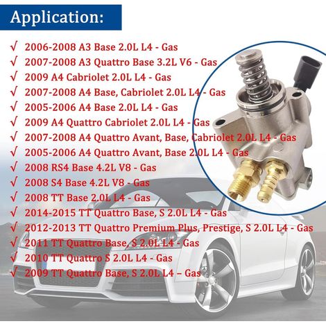Die Teilenummern 06F127025L, 06F127025M/H, 06F127025B/D und 06F127025A sind für Audi-Fahrzeuge geeignet. (1/4)