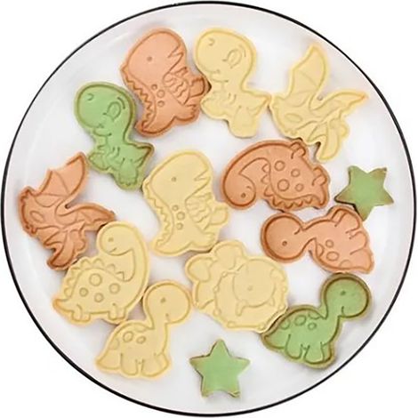 Dinosaurier-Ausstecher (4-teilig), Fondantform, Springform, Keksdekorationswerkzeug, Schokoladenform (Typ B) (1/5)