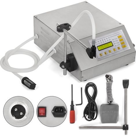 Mophorn Máquina llenadora de líquidos 2-3500ml GFK-160 Máquina llenadora de líquidos automática con bomba de control digital LCD