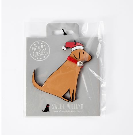 Pendent Arbre De Noel Pour Chien En Bois, Decoration Fete Merry Christmas Ornement Suspension DIY (1/2)