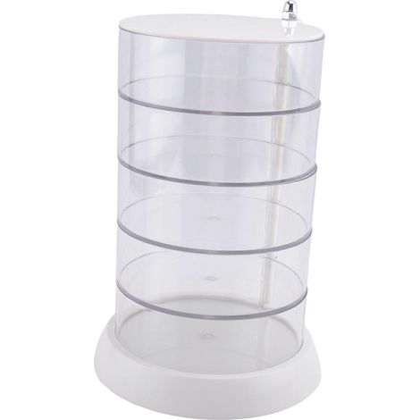 360° drehbarer Organizer für Haaraccessoires, Badezimmerbox für Haarbänder, Schleifen, Haargummis, Styling-Tools und Scrunchies (1/5)