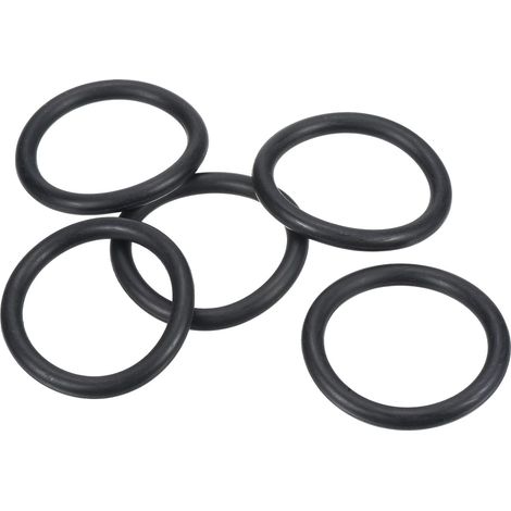 O Ring Nitrile Rubber 45mm OD 35mm ID 5mm Width, 5Pcs Metric Sealing Gasket for Tap Plumbing Automotive Repair, Black (1/5)