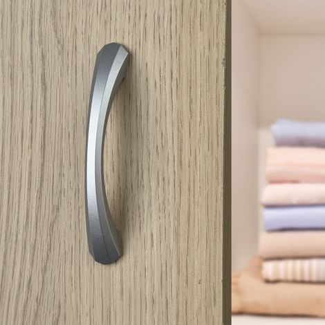 Ouvre&Déco – Poignée de meuble GROOVE, nylon chrome gris entraxe 96 mm (1/5)