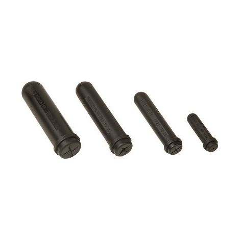 Capuchon d'extrémité Penta, diamètre interne: 15mm, Noir ( Prix pour 1 )
