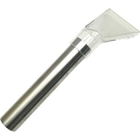 Tête de raclette transparente et tube en acier inoxydable pour aspirateur eau et poussière - Embout transparent pour tapis et sols (1/5)