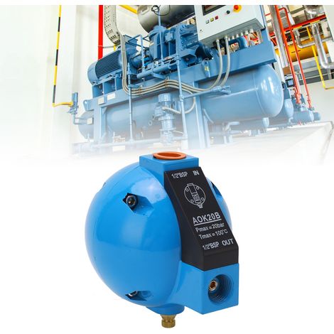 Vanne de purge sphérique AOK20B pour compresseurs d'air et filtres (1/5)