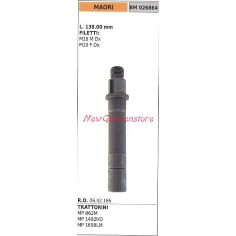 Eje portacuchillas para tractor cortacésped MP 862M MAORI 026864