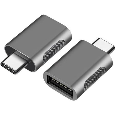 1 Adaptateur USB C, Transfert de données 5 Gbps, Compatible Thunderbolt 3, Charge rapide, Pour smartphone et tablette (1/4)