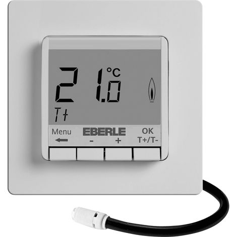 Eberle 527 8174 55 100 FITnp 3L Raumthermostat Unterputz  Heizen, Raumtemperatur mit Bodenlimiter 1