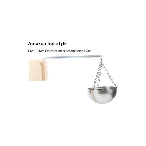 Bol à parfums 120 mm pour sauna – Fixation murale, pour pierres volcaniques, accessoire de spa et hammam