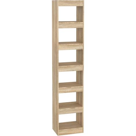Maison Exclusive - Bücherregal/Raumteiler Sonoma-Eiche 40x30x198 (1/5)
