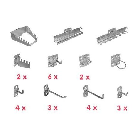 Organizador de herramientas aerotec 20142038 190x200x75 mm 28 piezas