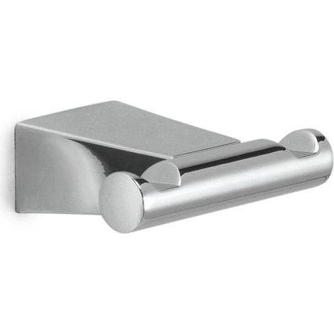 Appendiabiti doppio da muro in acciaio inox e Cromall TN26 Gedy serie TONALE Cromato (1/2)