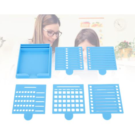 Pochoir pour notes adhésives réutilisables en ABS, porte-notes adhésives, organiseur pour l'école et le bureau. (1/5)