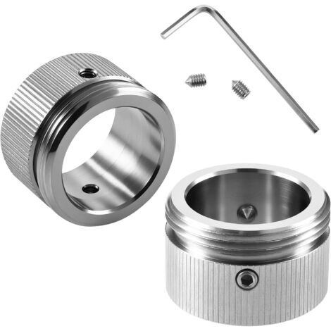 BUNTHAUS 2 articlesAdaptateur de vanne de radiateur en acier inoxydable 304 avec clé hexagonale, interface RA/Rav universelle M30x1,5, conception de boucle de précision étanche (1/5)
