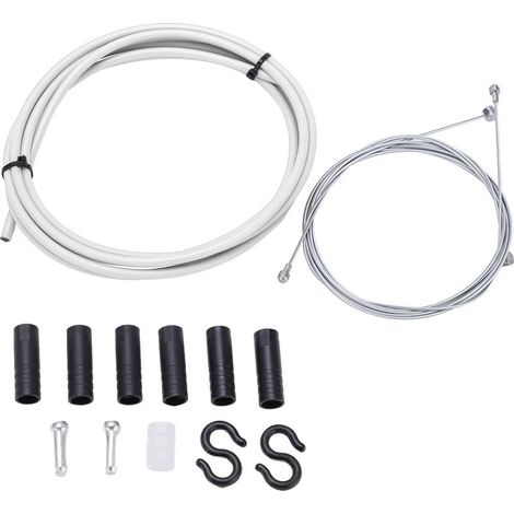 Kit de câble de frein et gaine pour vélo BOLANY, solide et stable, 5mm, blanc (1/5)