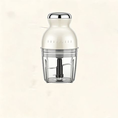 Hachoir électrique multifonction à viande et à jus, mixeur à smoothies, robot de cuisine compact, bol inox, 220V, version sans accessoires - Blanc cassé (1/5)