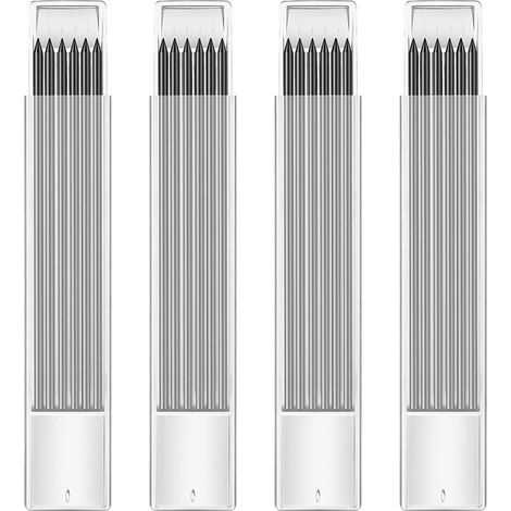 24 Pièces Recharges de Crayons Charpentier, 2.8 mm HB Recharges de Graphite Charpentier Réutilisables Résistantes (1/5)