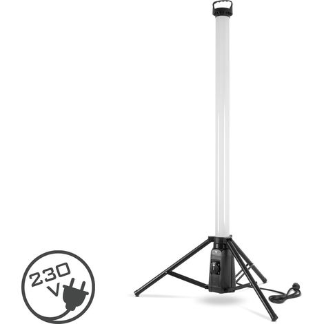STAHLWERK Faro a torre LED 360° 30 watt luce da costruzione 7500 lm
