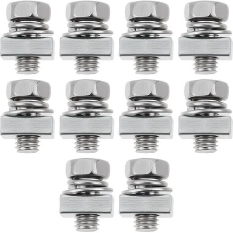 Store Lot de 20 écrous carrés de fixation de batterie pour tondeuse à gazon M5 x 10 mm Compatible avec Ariens Compatible avec MTD (1/5)