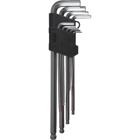 Jeu de clés BTR males de 1.5 à 10mm embout sphérique X 9