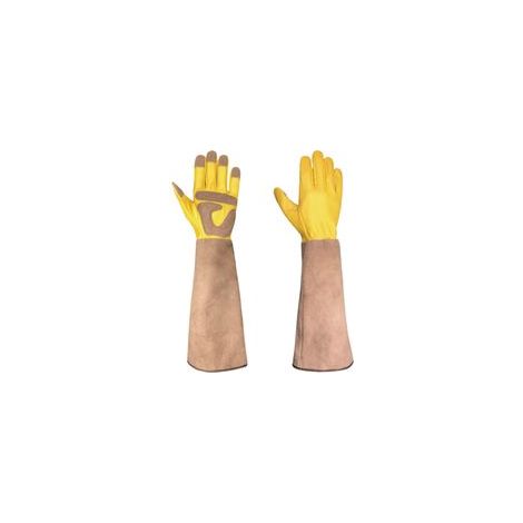 1 paire de gants de jardin longs - 18021 jaunes XL (1/5)