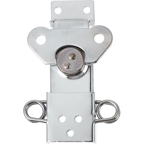 Loquet à Torsion en Alliage de Zinc pour Armoires et Petites Portes, Accessoire de Remplacement Facile à Utiliser, Fermeture Sécurisée Argentée (1/5)