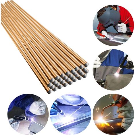 Lot de 10 tiges de soudage en acier au carbone, fil fourré sans poudre, électrodes super flux, soudure facile sans flux ajouté, usage professionnel. (1/5)