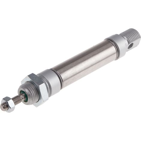 Vérin pneumatique miniature RS PRO Double Action , alésage de 16mm, course de 25mm ( Prix pour 1 ) (1/2)