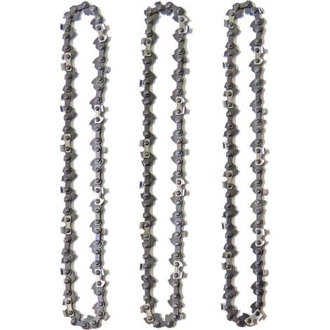 Set mit 3 Kettensägenketten für 35-cm-Führungsschienen, 52 Treibglieder, kompatibel mit Husqvarna, McCulloch, Bosch, Ferrex, Primaster