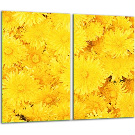 Tabla de corte de vidrio 2x 30x52 flores (1/5)