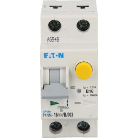 Fehlerstromschutzschalter 2P 16A B 0,03A Typ AC pknm 16/1N/B/003 236200