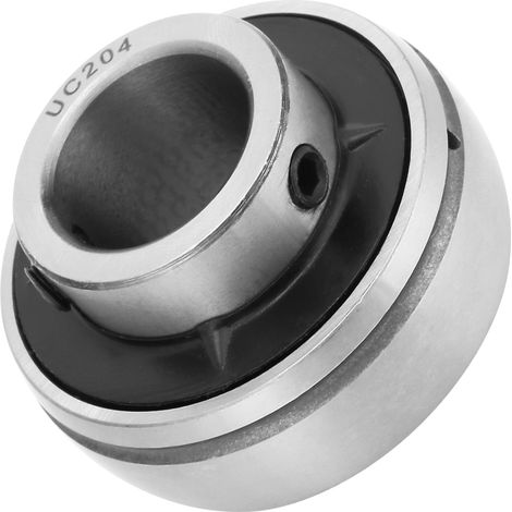 1 Stück verzinntes, geschachteltes Kugellager aus Stahl UC204, 20 mm (1/5)