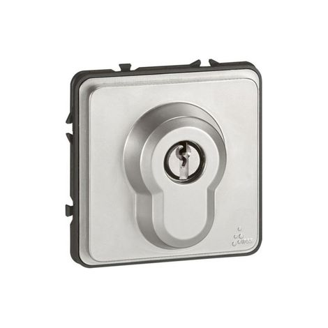 Poussoir à clé 3 positions 6A 250V Soliroc IK10 IP54 - 77875 - Legrand