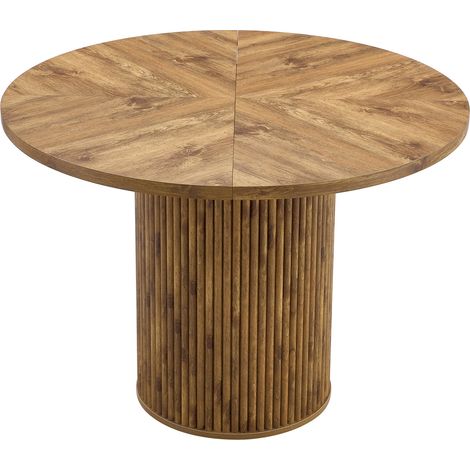 Mesa de comedor redonda de MDF de 100 cm para 4-6 personas HOMVRA (1/5)