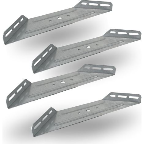 Evotrade – Équerres d’angle en acier pour lit – Supports de cadre et sommier – Lot de 4 pièces – Fixation simple et précise – Dimensions 5 mm et 10,5 mm