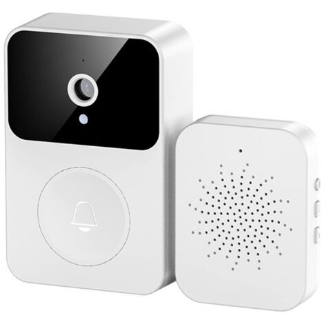 Sonnette Vidéo Caméra X9 Télécommande Intelligente Sonnette Visuelle Intelligente avec Changement de Voix HD Vision Nocturne Capture Automatique Stockage en Nuage (1/5)