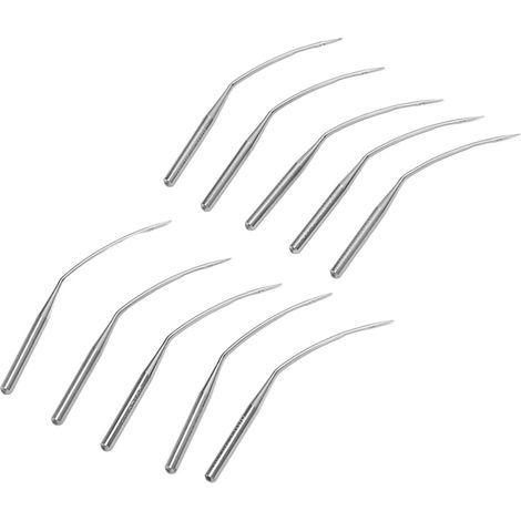 Aiguille à coudre courbée pour point invisible LWX6T, machine à coudre, taille de machine, remplacement pour machine à point invisible, levier 10, ourlets de pantalon, acier, taille 10, 10 pour pièces (1/4)