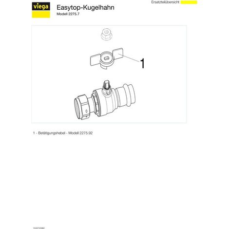 VIEGA 747084 Robinet à boisseau sphérique avec tête SC Easytop 2275.7 (1/5)