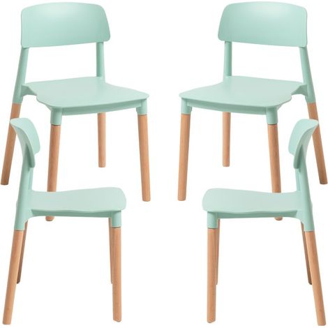 Packs Sillas Comedor - Pack 4 Sillas Estin - Celadón (1/5)