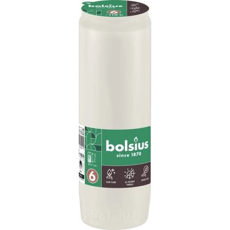 Inserti a olio per lampade tombali Bolsius RC6 da 17,7 cm, bianco per tutte le stagioni - durata 110 ore