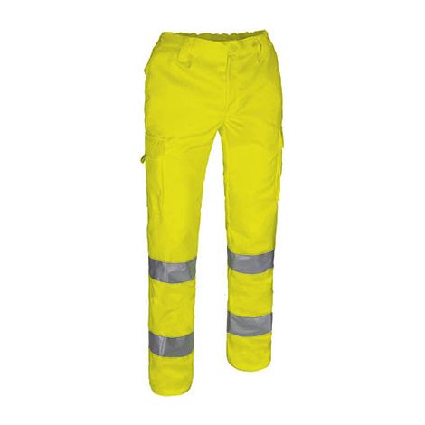 Pantalón de Alta Visibilidad multibolsillos VALENTO LENSTAD L Amarillo Flúor (1/3)