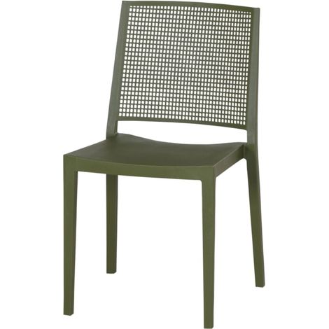 Siena Garden Square Stapelstuhl - Polypropylen olive (1/4)