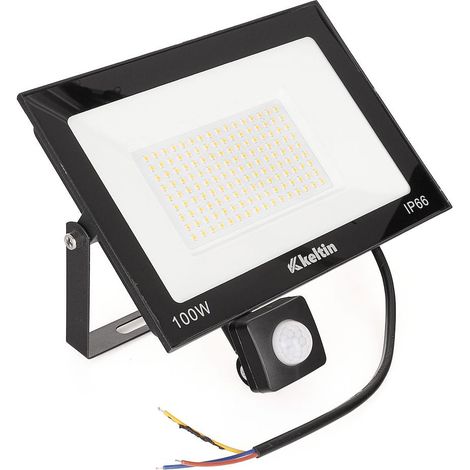 Proyector LED 100W Con Detector De Movimiento Blanco Frío 6500K (1/5)