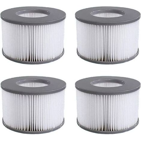 Filtre Spa Lite pour mspa,Filtre pour mspa Lite, pour MSPA Whirlpool Filter - Cartouches filtrantes pour sous - Bateaux et Spa Chauds - Modèle à partir de 2020 (4pcs)