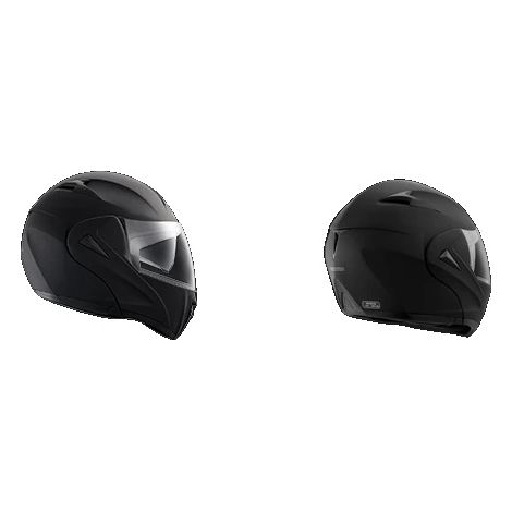 Casque de moto, approuvé ECE, avec visière solaire intégrée, L (1/2)