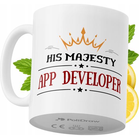 Lustige Kaffeetasse mit witzigem Textdesign für App-Entwickler – ideal für Geburtstage, Namenstage und Feiertage. Hochwertige Tasse für besondere Anlässe im Homeoffice oder Büro. Farbe: Weiß, 330 ml. (1/5)