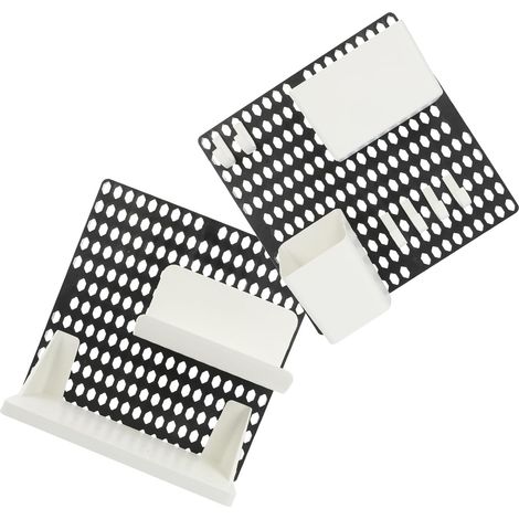 Boîte de rangement murale auto-adhésive en plastique Healeved , étagère perforée légère et pratique (1/5)