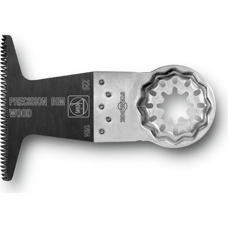 FEIN BIM E-Cut Lama da taglio di precisione, Conf. 5 pz., Larghezza 65 mm, Lunghezza 50 mm, Attacco Starlock, Lama bimetallica con dentatura giapponese su due file
